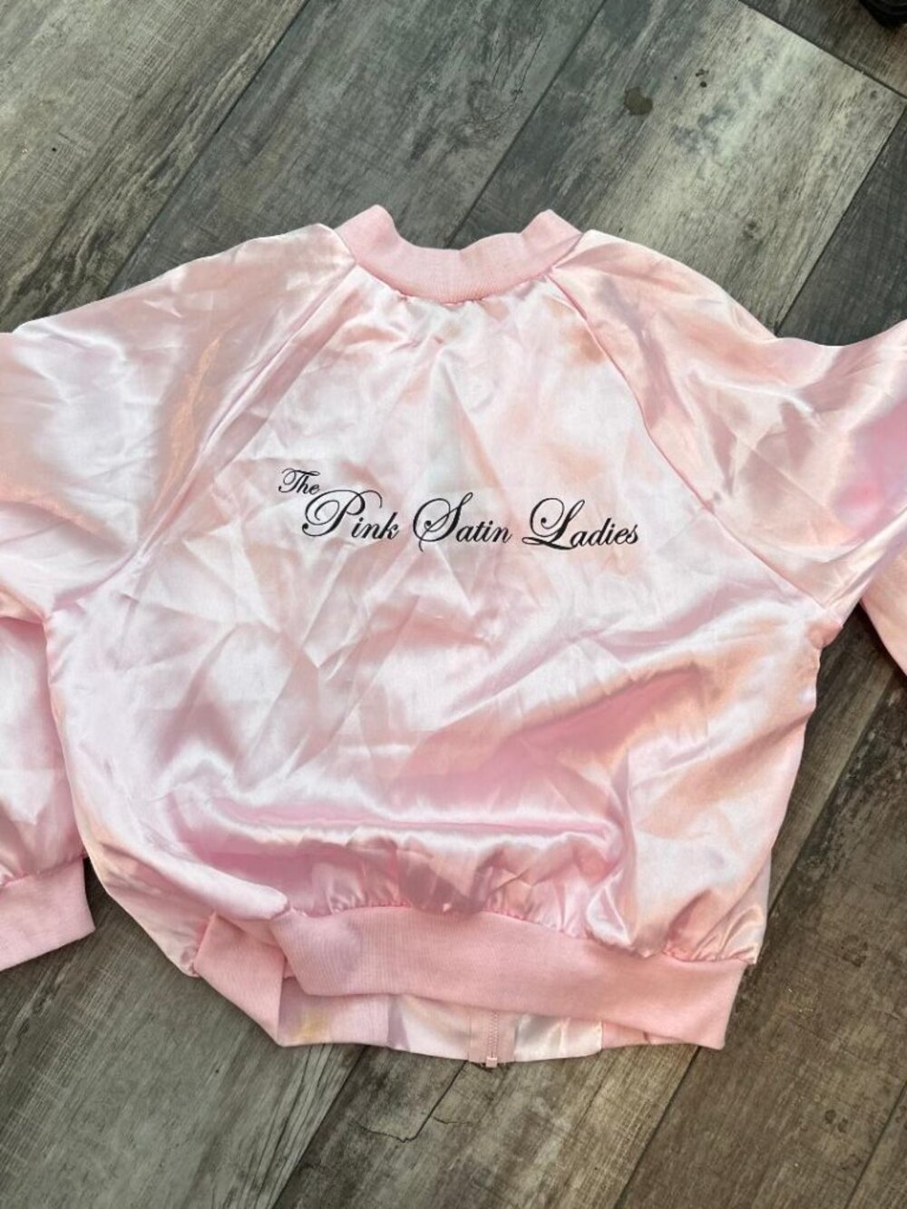 Hallowee Costume 50's Pink Satin Jacket - Medium 34 Bust